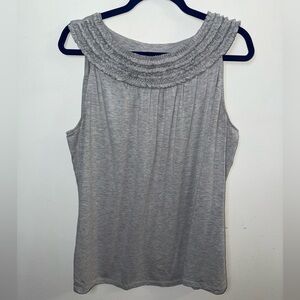 Lane Bryant Ruffled Collar Sleeveless Shirt Size 18/20
